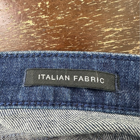 7Fam Jeans Mid Rise Straight Dark Wash Jeans Size 30 - Picture 7 of 11